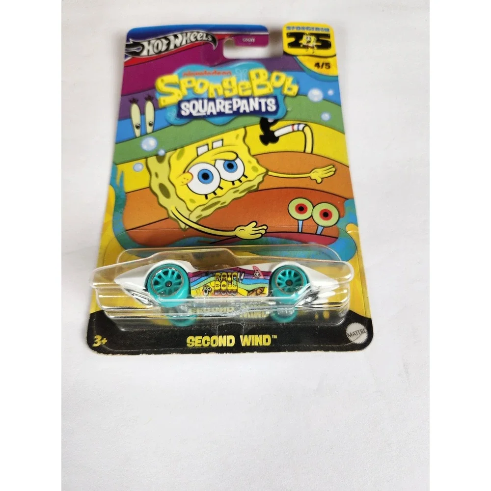 Hot Wheels SpongeBob SquarePants 25th Anniversary Set of 3 Pony-Up Second Wind